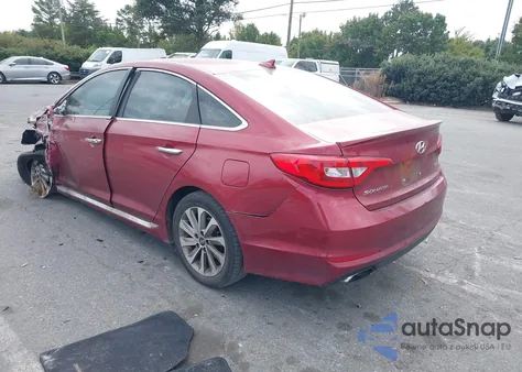 2016 Hyundai Sonata Sport из США, поврежденный, VIN 5NPE34AF5GH418980